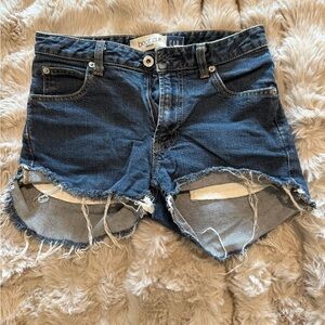 GAP Distressed Dark Blue Jean Shorts